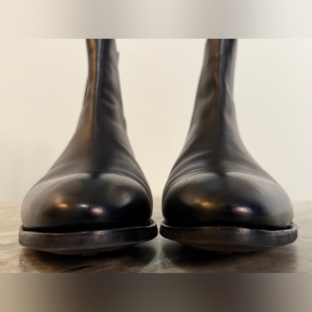 CARMINA BLACK LEATHER CHELSEA BOOT 80186 INCA UK 9 / US 10 Goodyear Spain $700 - Picture 10 of 13